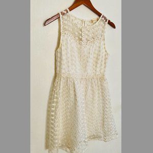 Altar'd State Size S Ivory Mini Formal Dress